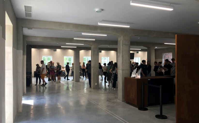 Reception hallway at Auschwitz I.