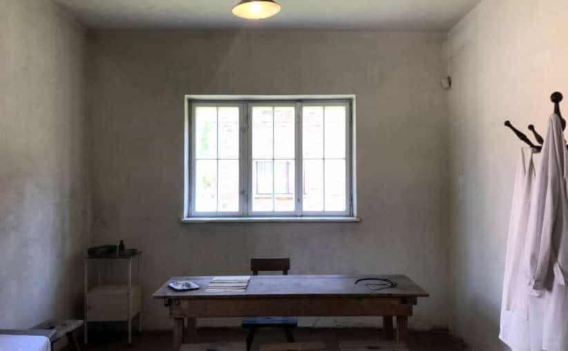 The hospital room on the ground floor of Block 20, Auschwitz I Main Camp