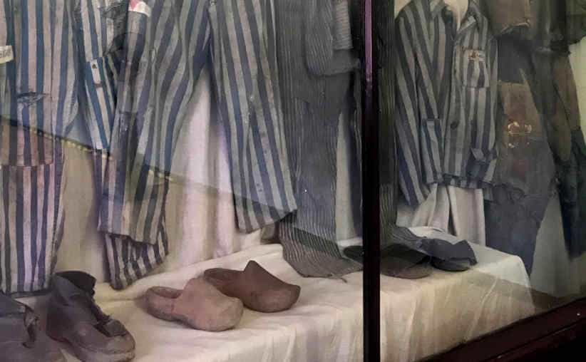 The prisoners uniforms in Block 6, Auschwitz I Main Camp