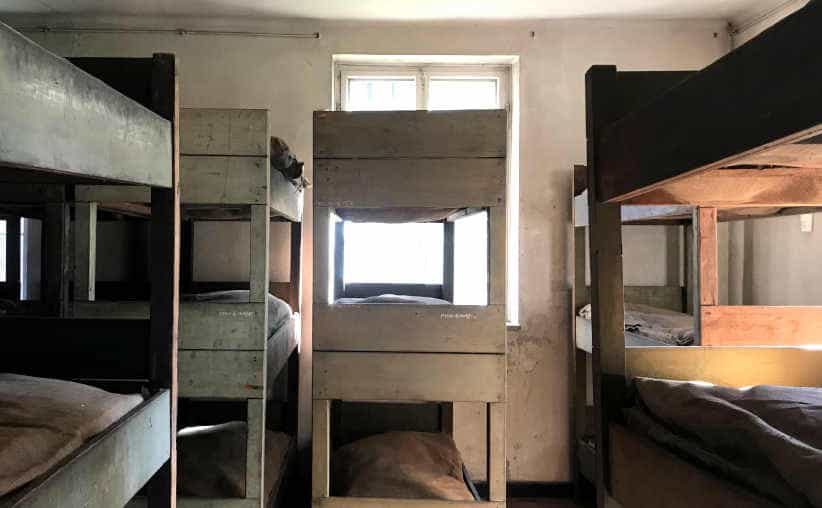 The prisoners living conditions in Block 7, Auschwitz I Main Camp